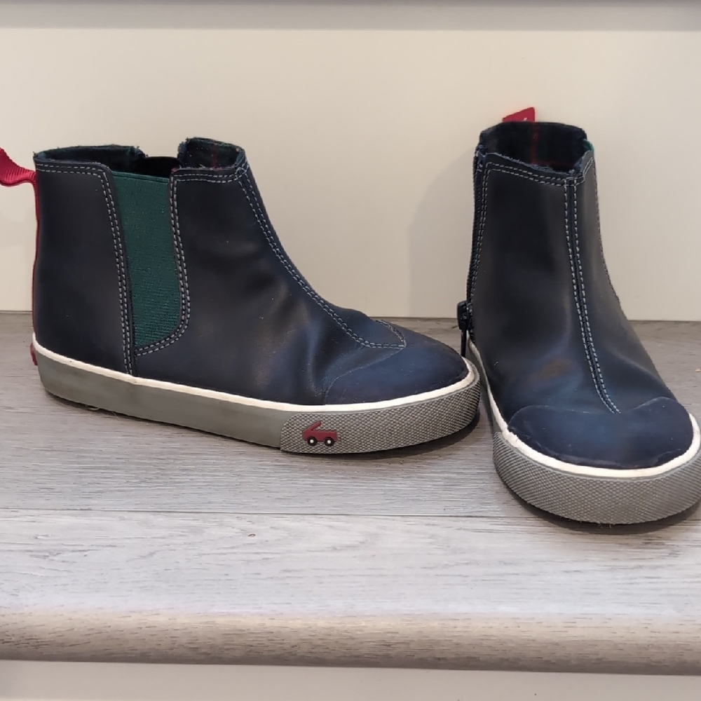 See Kai Run Navy and Green Kids Sneakers